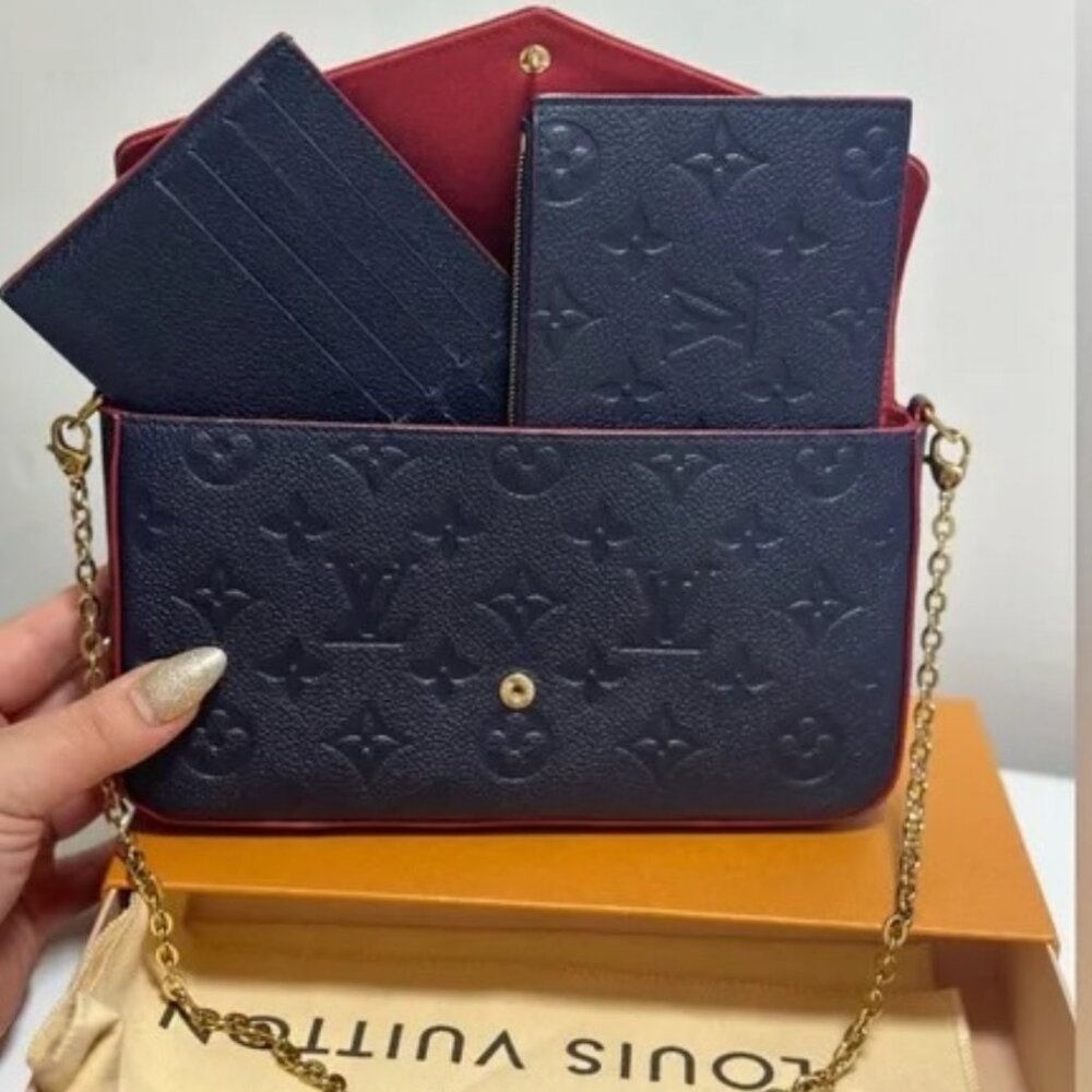 Louis Vuitton Félicie Pochette Monogram Empreinte Leather handbag